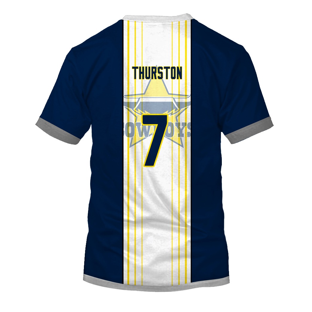 NRL/ARL Johnathan Thurston #7 North Queensland Cowboys Jersey  OldSchoolThings Personalize Your Own New Retro Sports Jerseys, Hoodies, T  Shirts