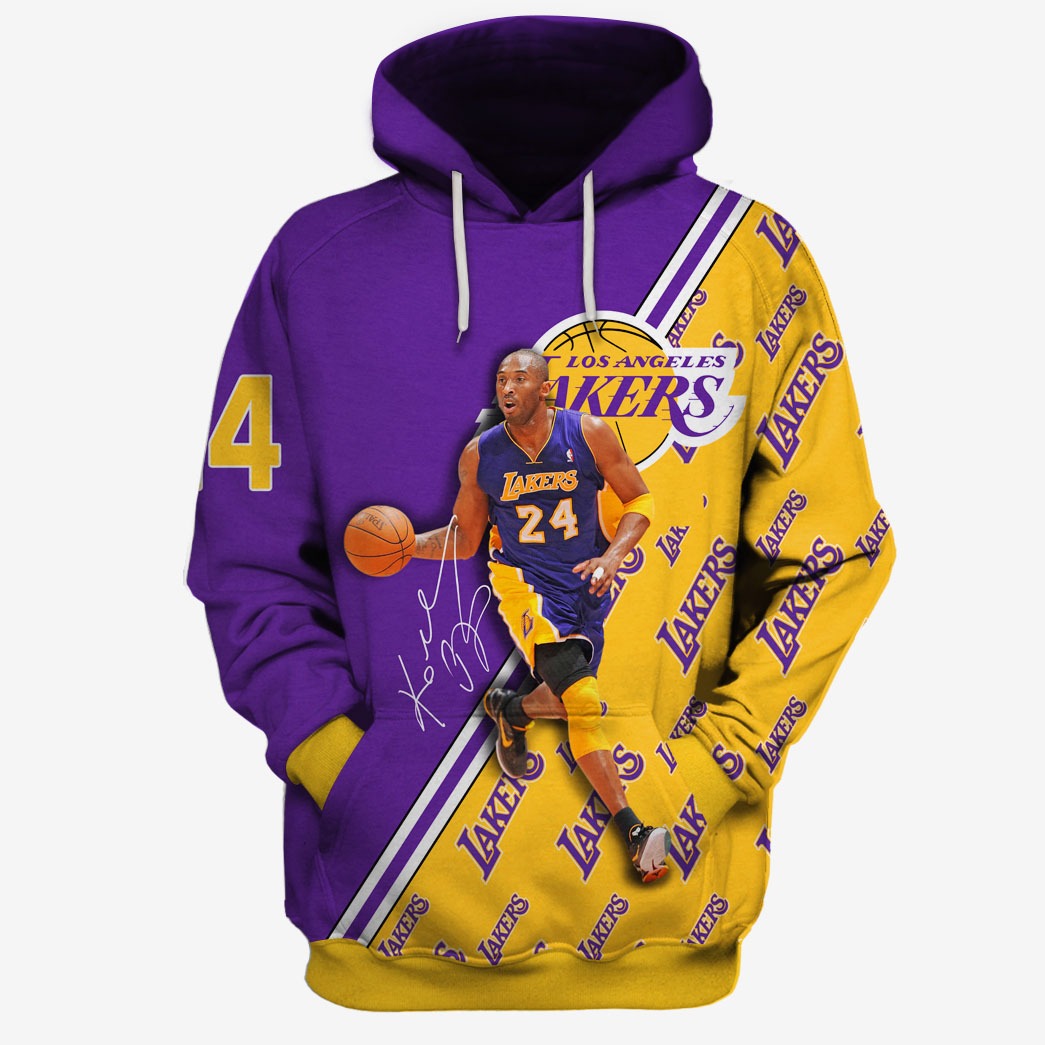Kobe Bryant Los Angeles Lakers Backer Long Sleeve T-Shirt - Gold