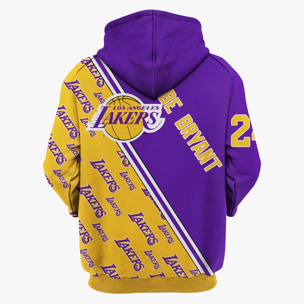 Kobe Bryant Los Angeles Lakers 24 Signed 3d T Shirt Hoodie Sweater Fleece  Bomber Jacket