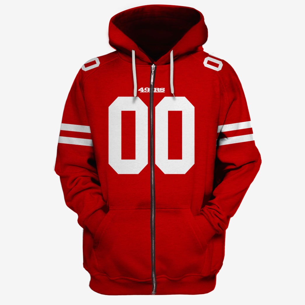 NFL, Shirts, San Francisco 49ers Hoodie Black And Red Nfl