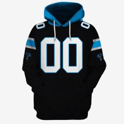 Carolina Panthers Personalized Name And Number NFL 3D