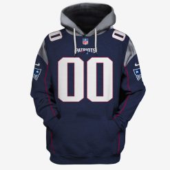 Personalized NFL New England Patriots Alternate 3D Printed Hoodie