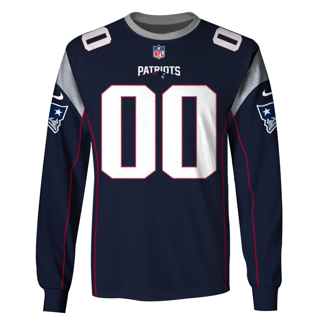 New England Patriots NFL Personalized Home Jersey Hoodie T Shirt