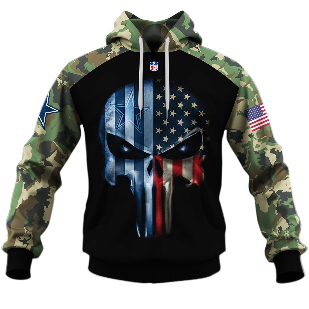 Dallas Cowboys American Flag Punisher Skull shirt, hoodie, sweater