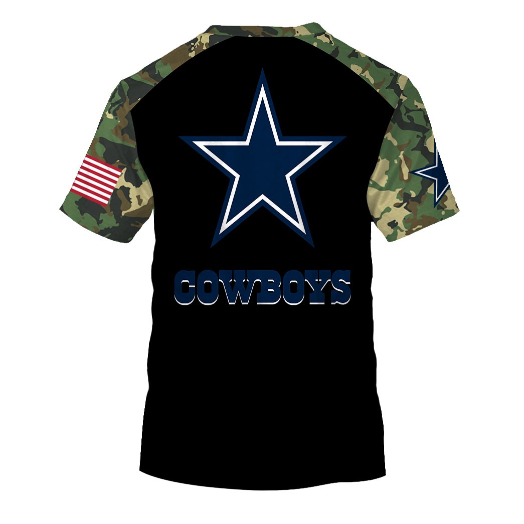 Skull dallas cowboys nfl all over printed shirt