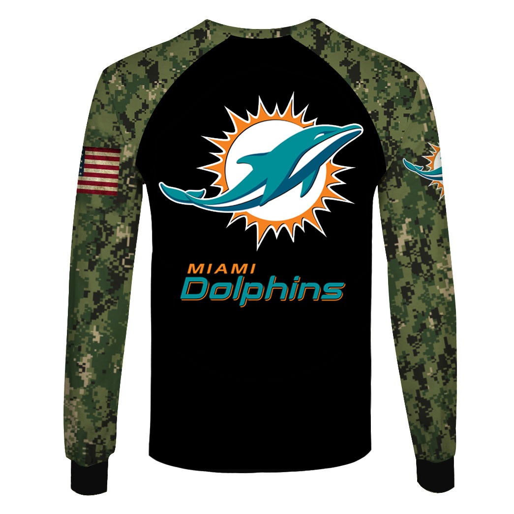 NFL Miami Dolphins All Over Print 3D T-Shirt Hoodie Zip Hoodie