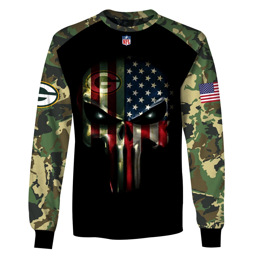 NFL Seattle Seahawks All Over Print Zip Hoodie 3D USA Flag Camo