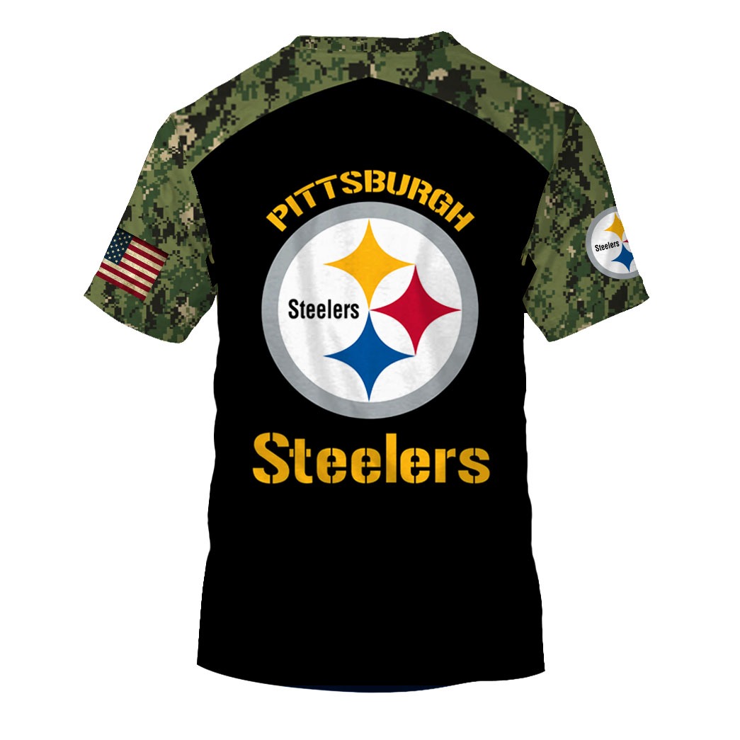 Personalized Pittsburgh Steelers Skull Camo 3D Shirt, Hoodie - LIMITED  EDITION