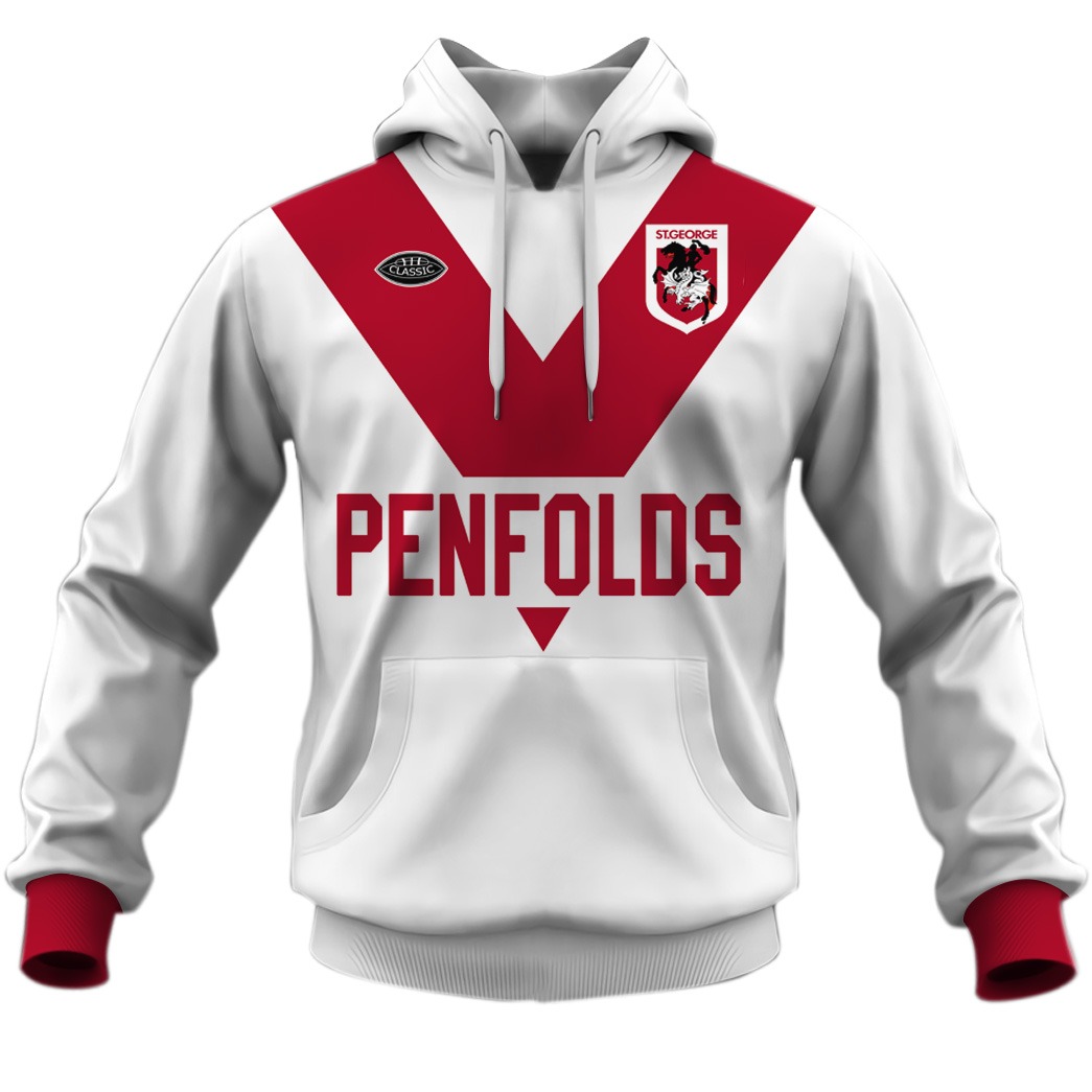 Personalized NRL St. George Illawarra Dragons oodie blanket hoodie ...