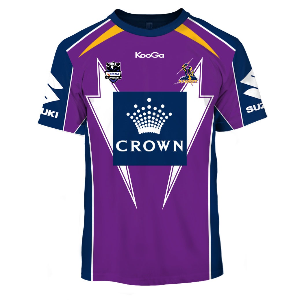 Personalise NRL Melbourne Storm 2022 Home Jersey Stainless Steel ...