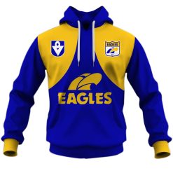 West Coast Eagles AFL Vintage 90's Mens Polo Shirt Medium 