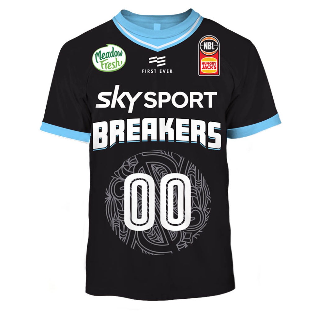 Personalized name and number New Zealand Breakers 2019/20 Mens Home Jersey OldSchool