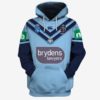 Personalized NSW Blues 2019 Home Jerseys Hoodies Shirts For Men Women