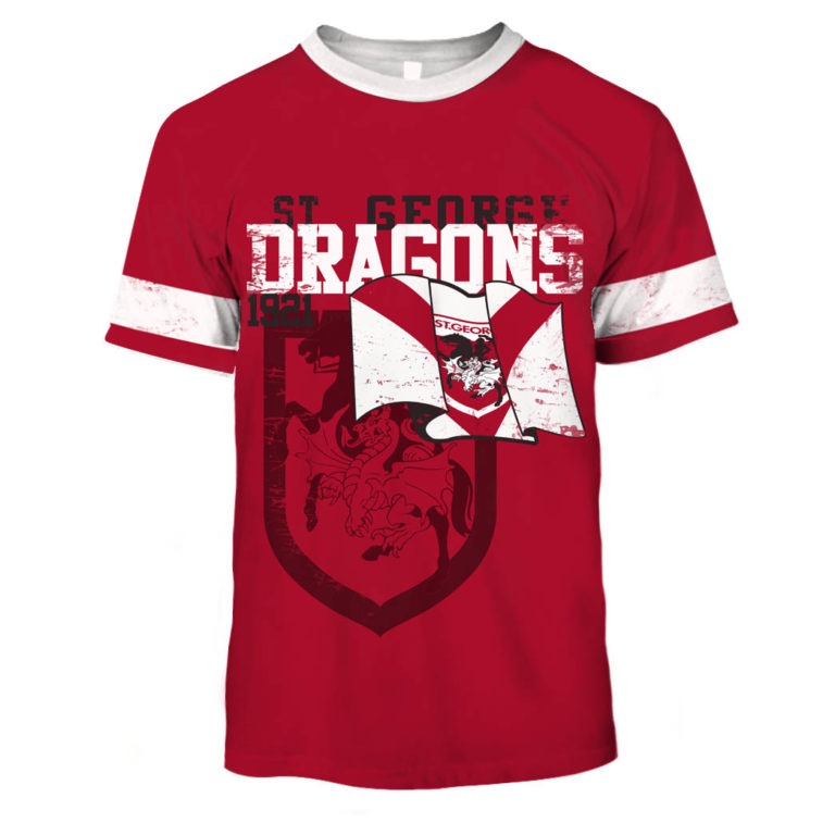 Personalized your name and number ST George Illawarra Dragons Retro ...