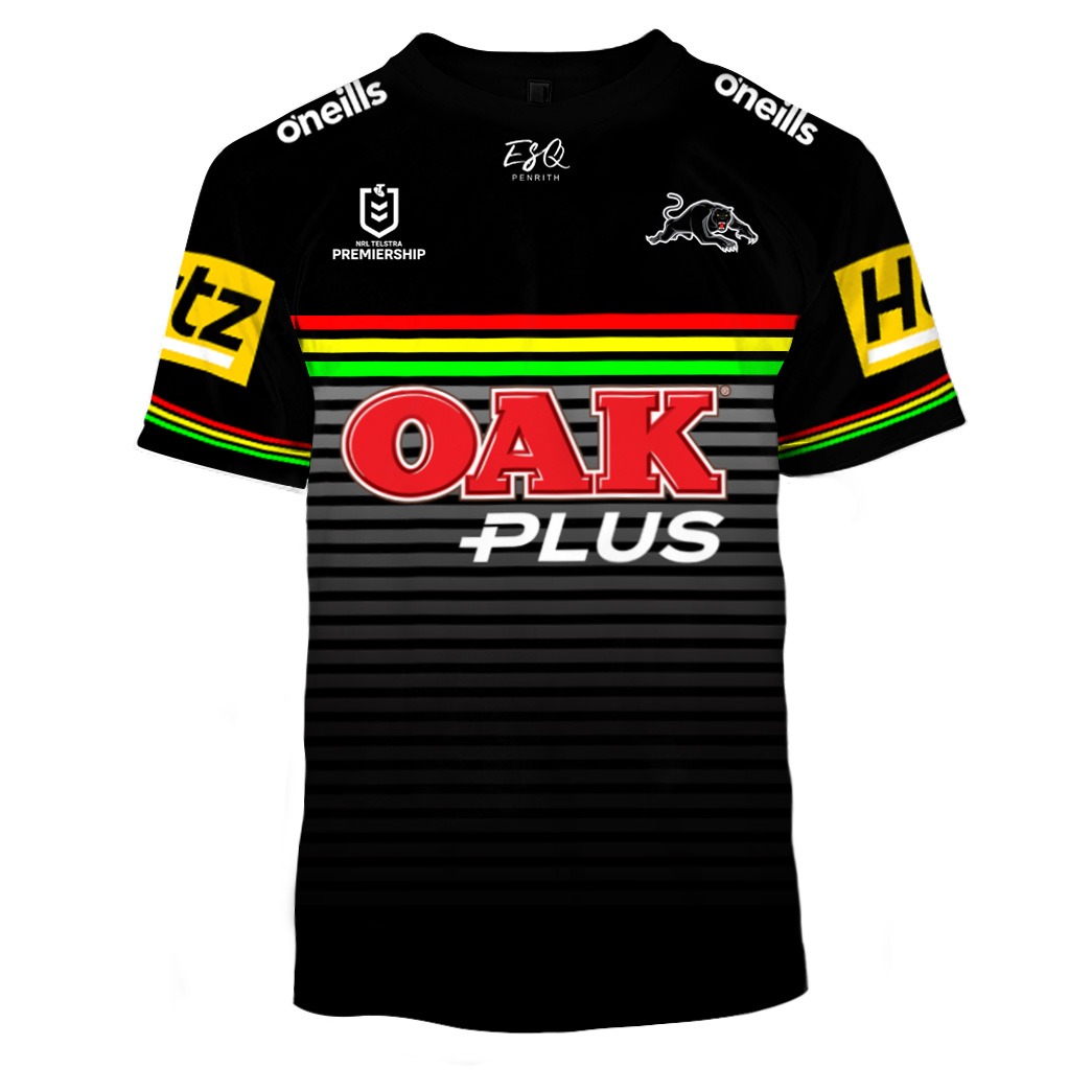 Personalise NRL Penrith Panthers 2022 Home Jersey Stainless Steel ...