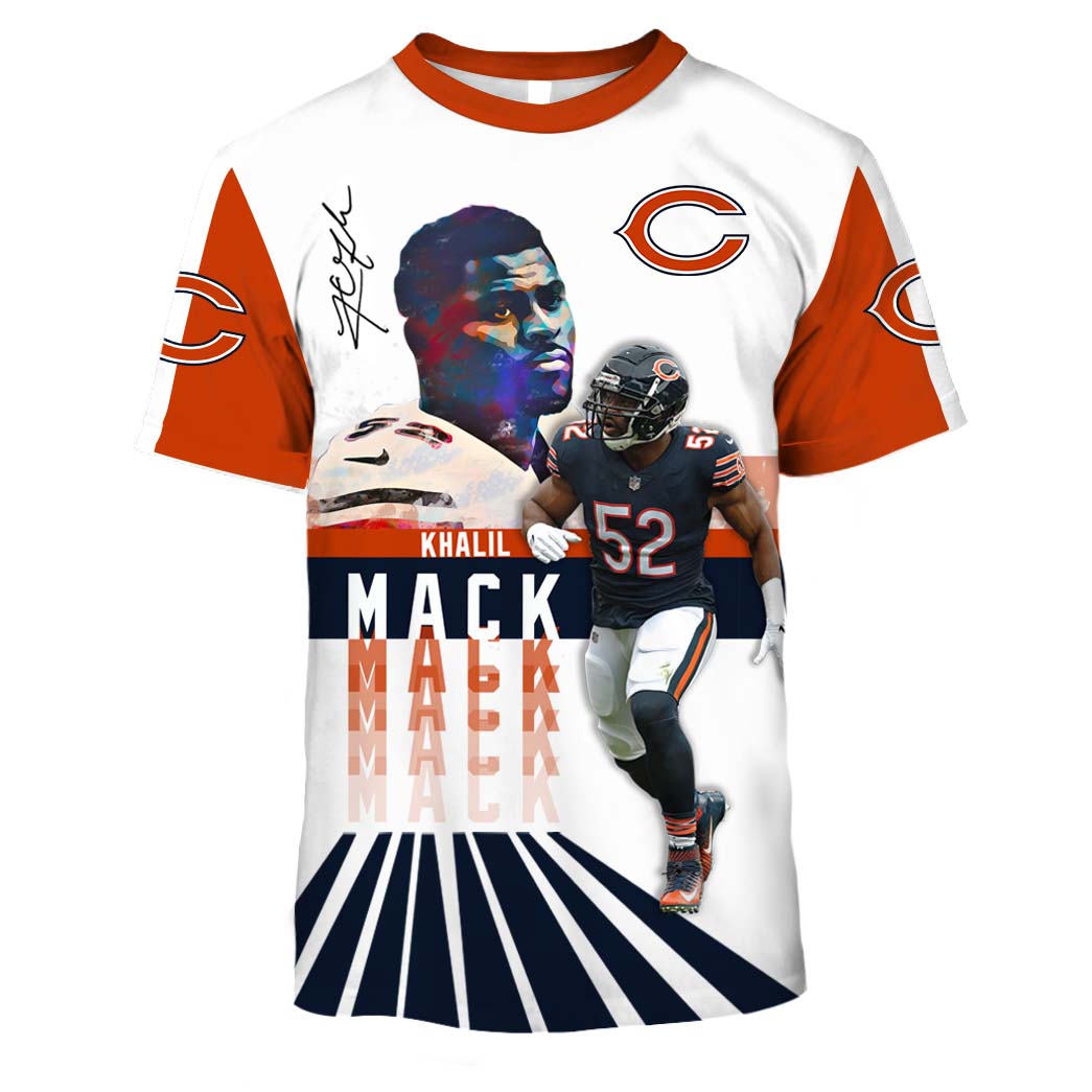 The Chicago Bears Khalil Mack 3D Hoodie All Over Printed - T-shirts Low  Price