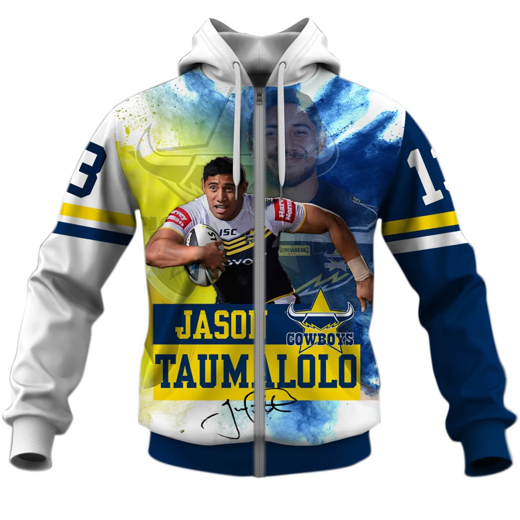 Jason Taumalolo North Queensland Cowboys NRL Hoodie T shirt Sleeve T52 -  OldSchoolThings - Personalize Your Own New & Retro Sports Jerseys, Hoodies,  T Shirts