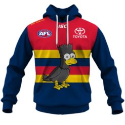 Personalize AFL Adelaide Crows The Simpsons Guernsey Jumper Hoodie