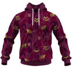 Personalize QLD MAROONS State of Origin Series Hawaiian JERSEY