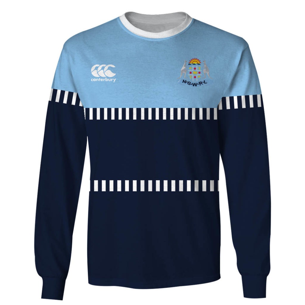 Personalize NSW BLUES State of Origin Series VINTAGE RUGBY JERSEY