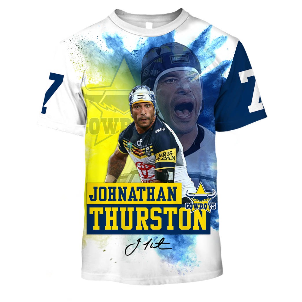 NRL/ARL Johnathan Thurston #7 North Queensland Cowboys Jersey  OldSchoolThings Personalize Your Own New Retro Sports Jerseys, Hoodies, T  Shirts