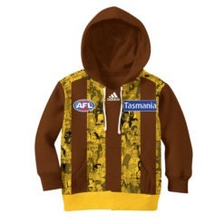 Personalize AFL Hawthorn Hawks The Simpsons Guernsey Jumper Hoodie