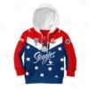 Personalize NRL Sydney Roosters Bluey KID Jersey Hoodie T-Shirt