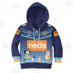 Personalise NRL Gold Coast Titans Bluey Jersey For Kid