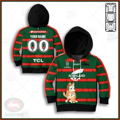 Personalise NRL South Sydney Rabbitohs x Bluey Jersey FOR KID