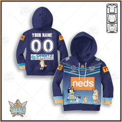 Personalise NRL Gold Coast Titans x Bluey Jersey for KID