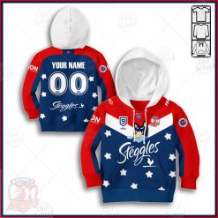 Personalise NRL Sydney Roosters x Bluey Jersey FOR KID