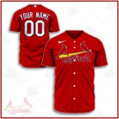 Personalize MLB St. Louis Cardinals 2020 Home Jersey - Red