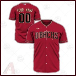 Personalize MLB Arizona Diamondbacks 2020 Alternate Jersey - Red