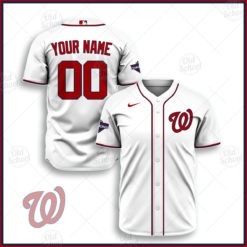 Personalize MLB Washington Nationals 2020 Home Jersey - White