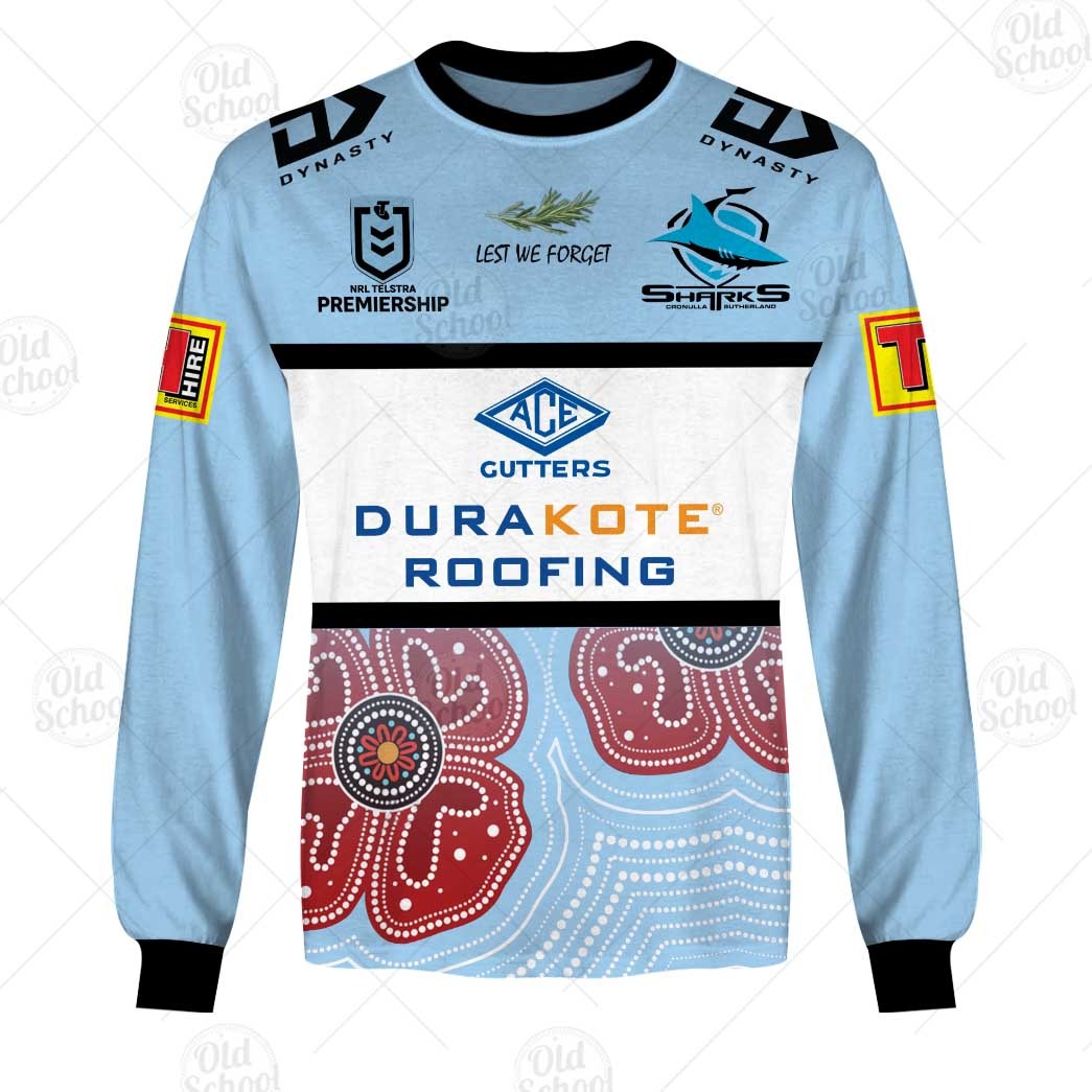 Cronulla Sharks NRL 2022 Dynasty ANZAC Jersey Size S-7XL! *IN STOCK*