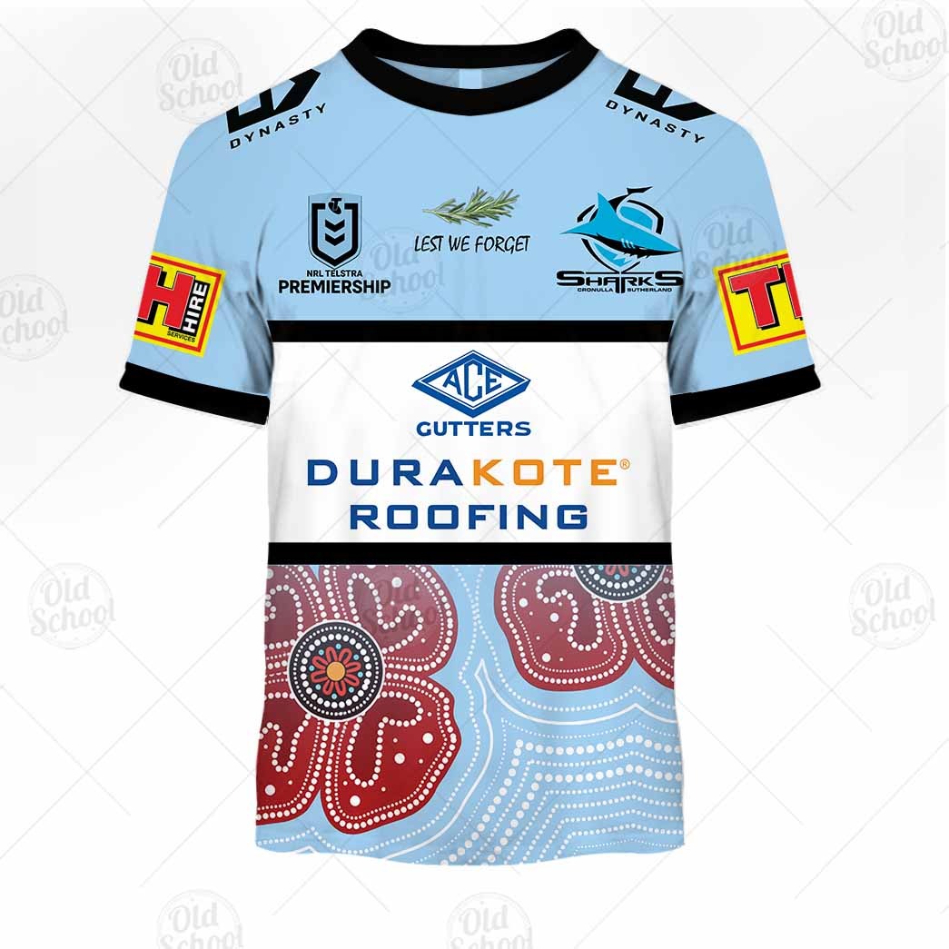 Cronulla Sharks NRL 2022 Dynasty ANZAC Jersey Size S-7XL! *IN STOCK*