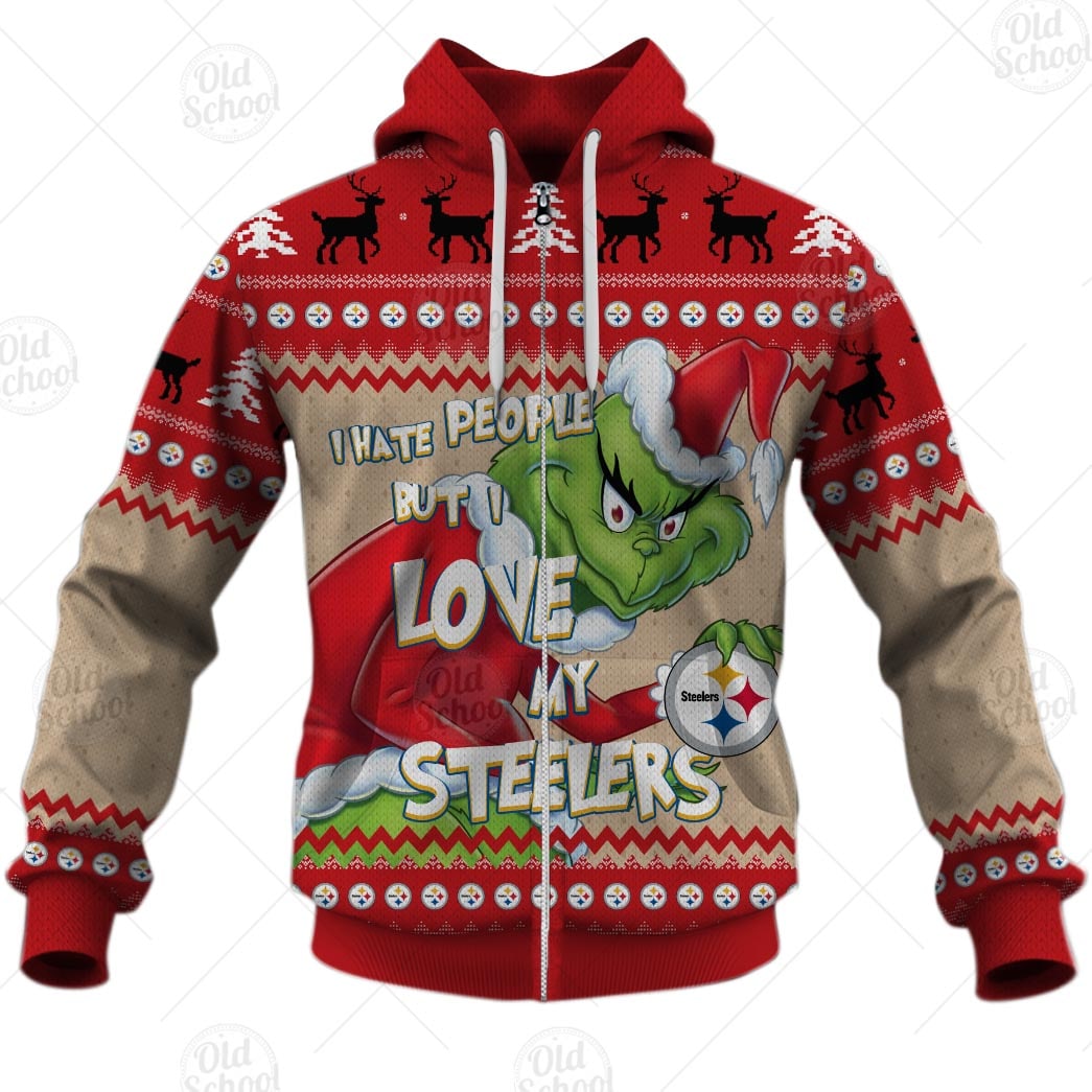 NFL Pittsburgh Steelers X Grinch Christmas Ugly Sweater