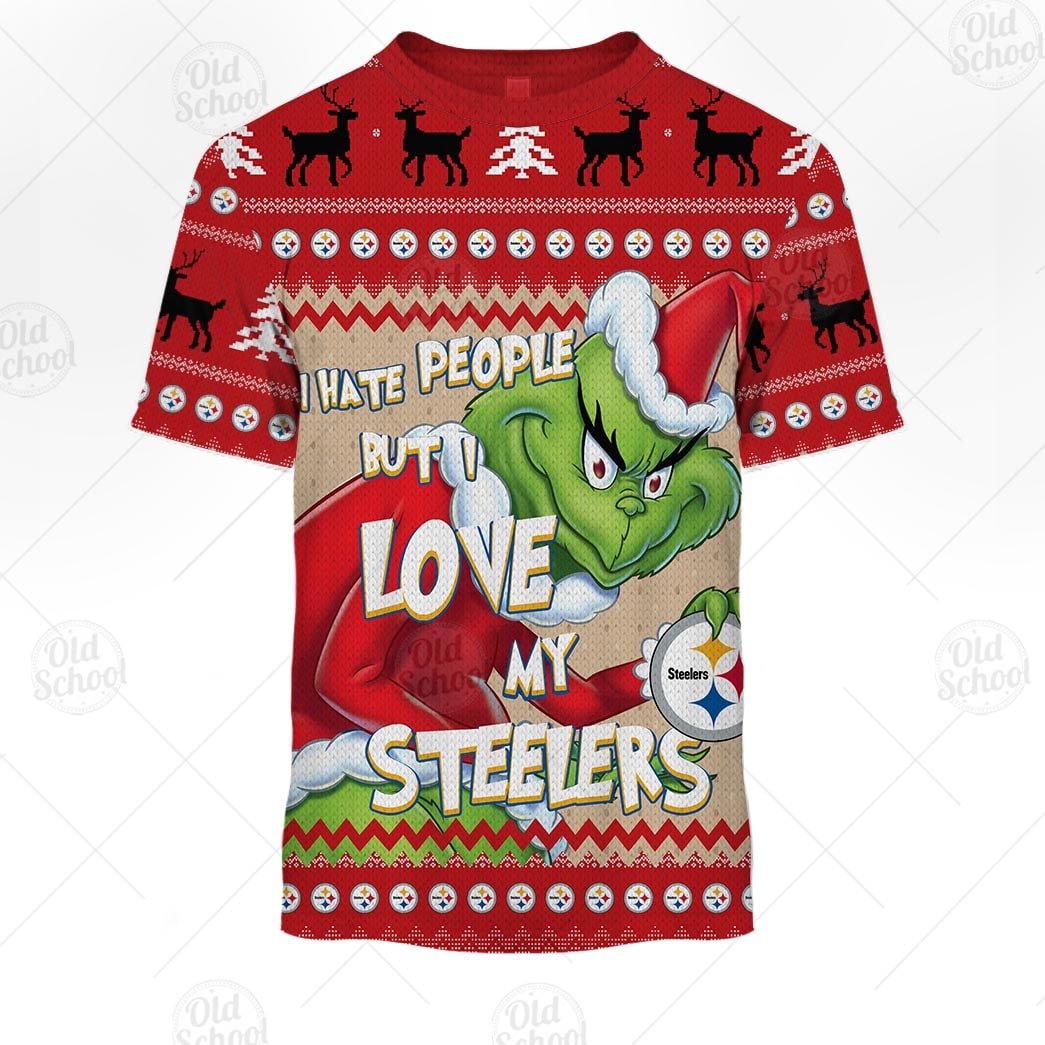 NFL Pittsburgh Steelers X Grinch Christmas Ugly Sweater