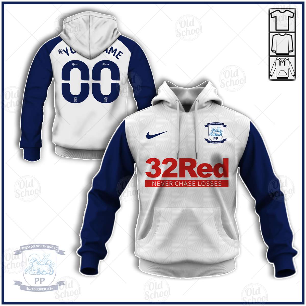 Personalise EFL Championship Preston North End 2020/21 Home Jersey