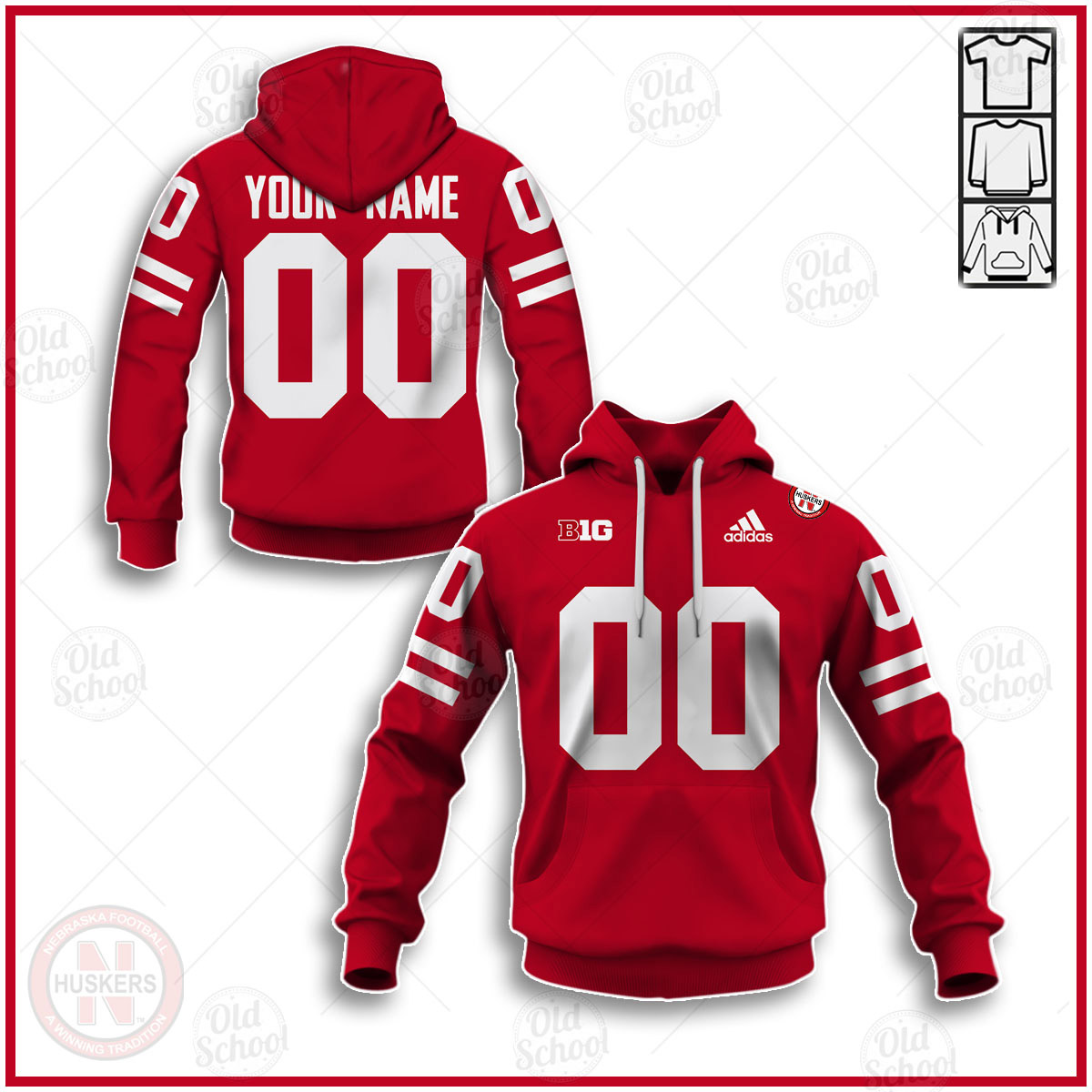 Personalized Nebraska Cornhuskers NCAA Football FBS Jersey - Scarlet