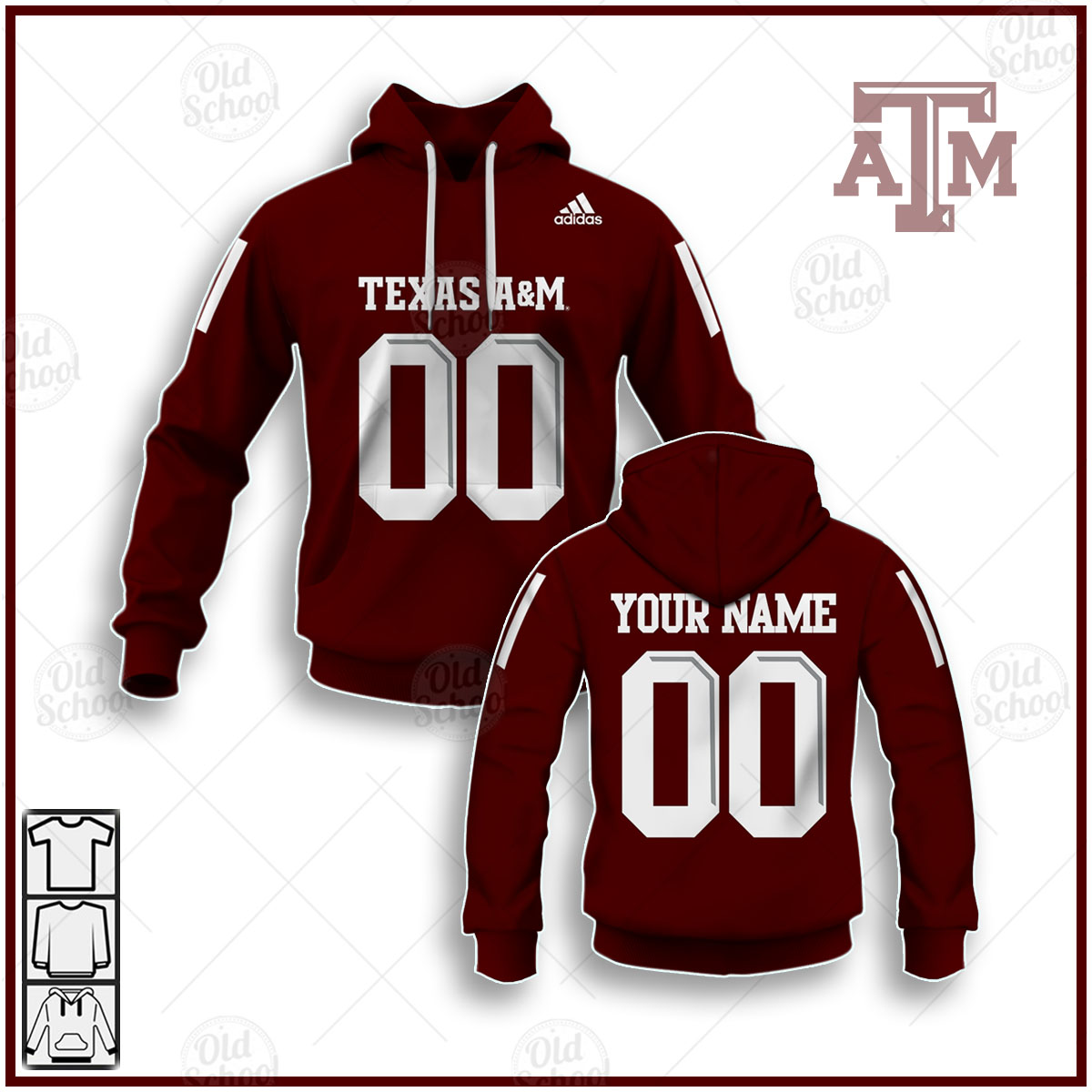 Personalized Texas A&M Aggies NCAA Football FBS Jersey - Maroon