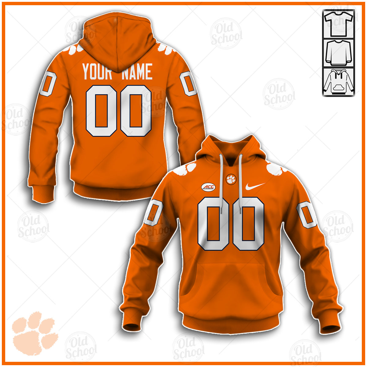 Personalized Clemson Tigers NCAA Football FBS Jersey
