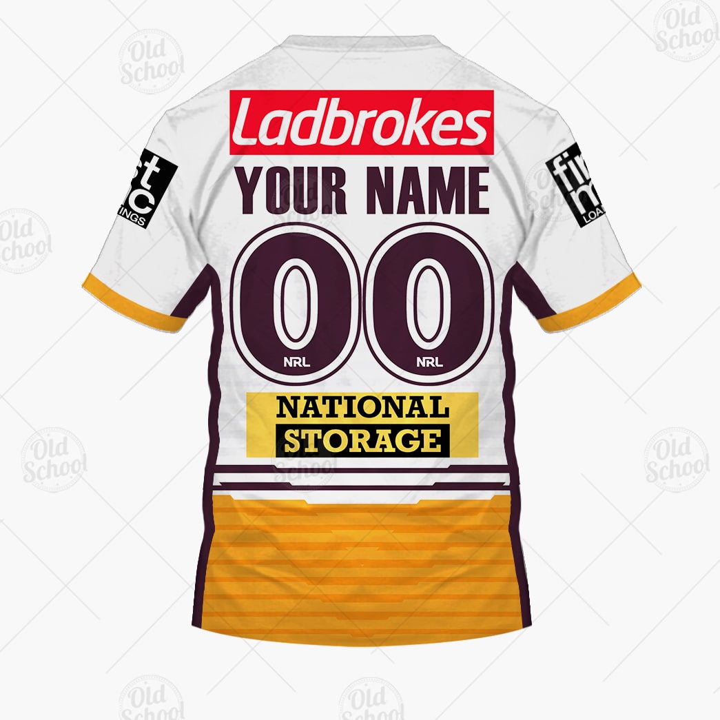 Personalise NRL Brisbane Broncos 2021 Away Jersey