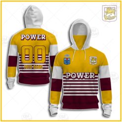 Personalised BRISBANE BRONCOS 1988 ARL/NRL Vintage Retro Heritage Jersey Hoodie