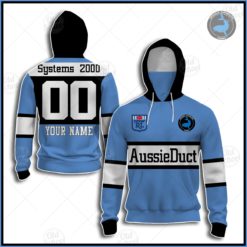 Personalised Cronulla Sharks 1988 ARL/NRL Retro Heritage Classic Jersey Hoodie