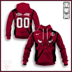 Personalize NBA Chicago Bulls x Deadpool Marvel Jersey 2020