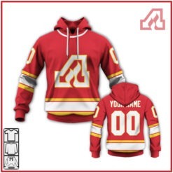 Personalized ATLANTA FLAMES / CALGARY FLAMES 70s Vintage Home Jersey