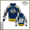 Personalized Nashville Predators Throwback Vintage NHL Hockey Jersey