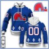 Personalized Quebec Nordiques Throwback Vintage NHL Hockey Away Jersey