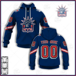 Personalize NHL New York Rangers 2021 Reverse Retro Alternate Jersey